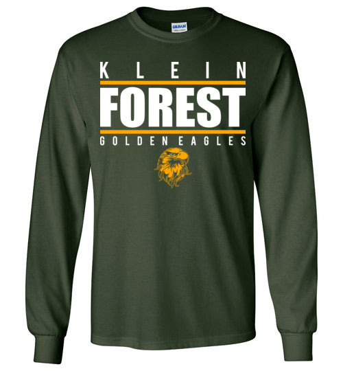 Klein Forest High School Golden Eagles Forest Green Long Sleeve T-shirt 07