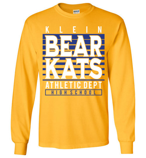 Klein Bearkats - Design 00 - Gold Long Sleeve T-shirt