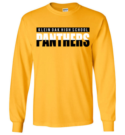 Klein Oak High School Panthers Gold Long Sleeve T-shirt 25