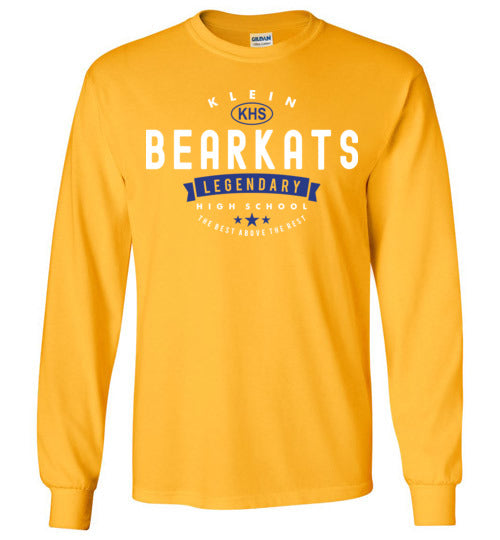Klein Bearkats - Design 44 - Gold Long Sleeve T-shirt