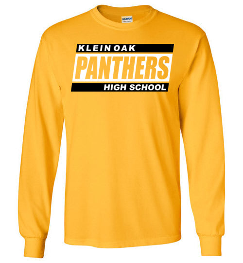 Klein Oak High School Panthers Gold Long Sleeve T-shirt 72