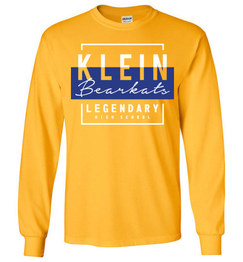 Klein Bearkats - Design 05 - Gold Long Sleeve T-shirt