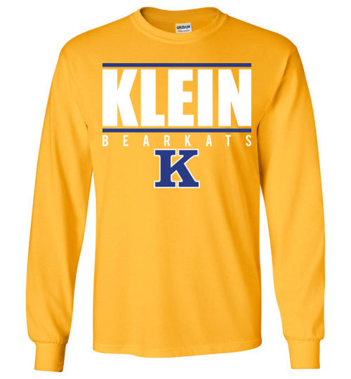 Klein High School Bearkats Gold Long Sleeve T-shirt 07