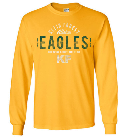 Klein Forest High School Golden Eagles Gold Long Sleeve T-shirt 40