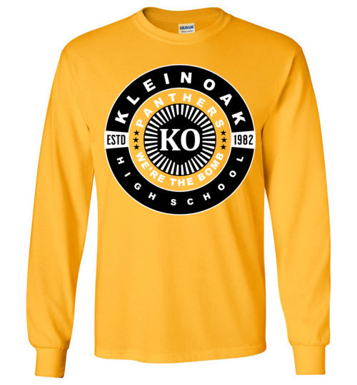 Klein Oak Panthers - Design 30 - Gold Long Sleeve T-shirt