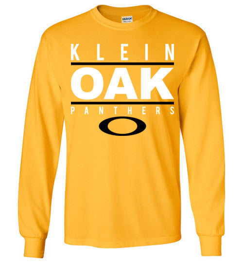 Klein Oak High School Panthers Gold Long Sleeve T-shirt 07