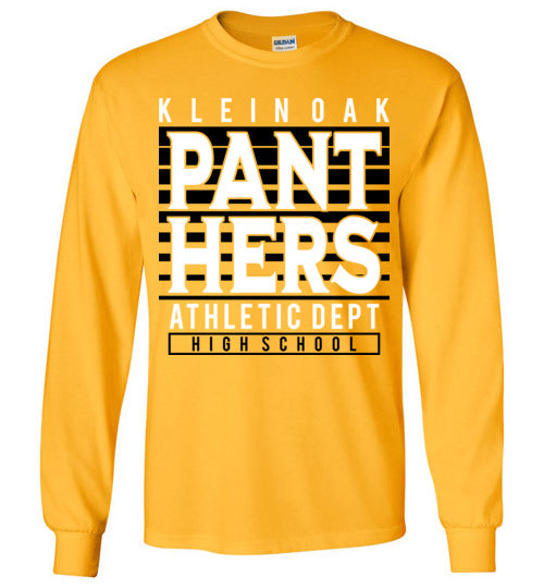 Klein Oak Panthers - Design 00 - Gold Long Sleeve T-shirt