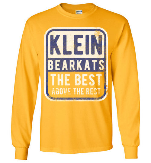 Klein High School Bearkats Gold Long Sleeve T-shirt 01