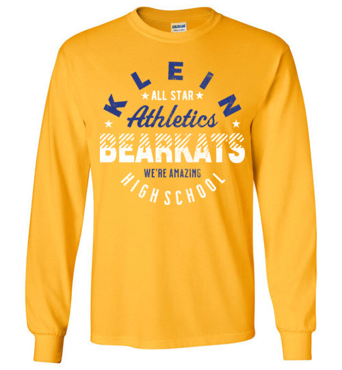 Klein High School Bearkats Gold Long Sleeve T-shirt 18