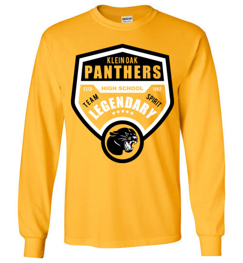 Klein Oak High School Panthers Gold Long Sleeve T-shirt 14