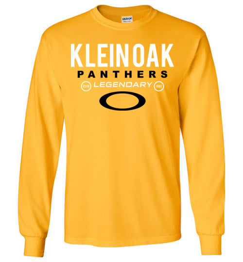 Klein Oak High School Panthers Gold Long Sleeve T-shirt 03