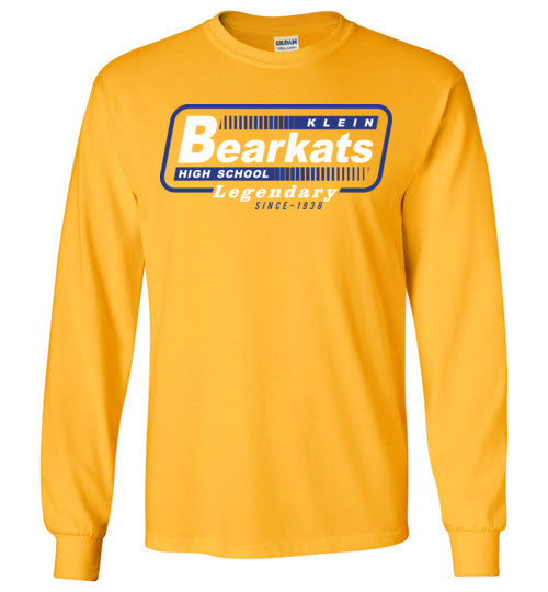 Klein Bearkats - Design 10 - Gold Long Sleeve T-shirt