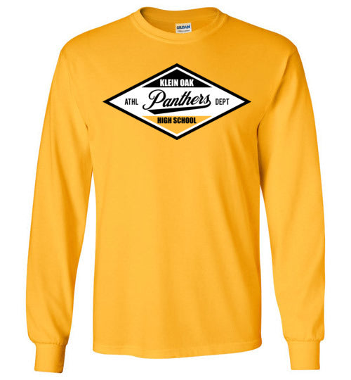 Klein Oak Panthers - Design 13 - Gold Long Sleeve T-shirt