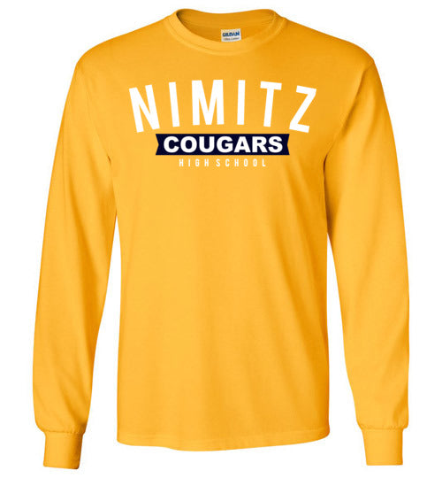 Nimitz High School Cougars Gold Long Sleeve T-shirt21