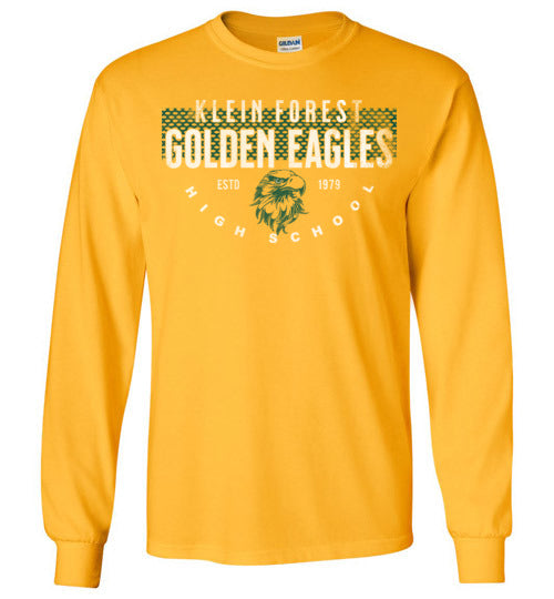 Klein Forest High School Golden Eagles Gold Long Sleeve T-shirt 36