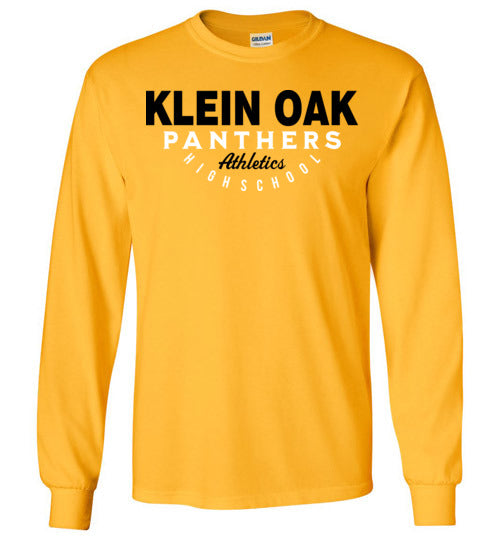 Klein Oak Panthers - Design 12 - Gold Long Sleeve T-shirt
