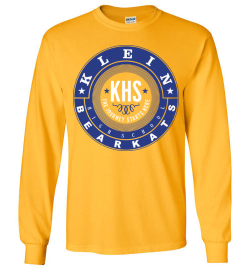 Klein Bearkats - Design 02 - Gold Long Sleeve T-shirt