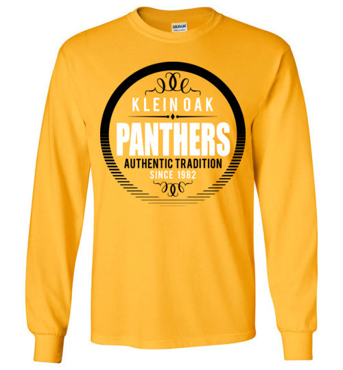Klein Oak Panthers - Design 38 - Gold Long Sleeve T-shirt
