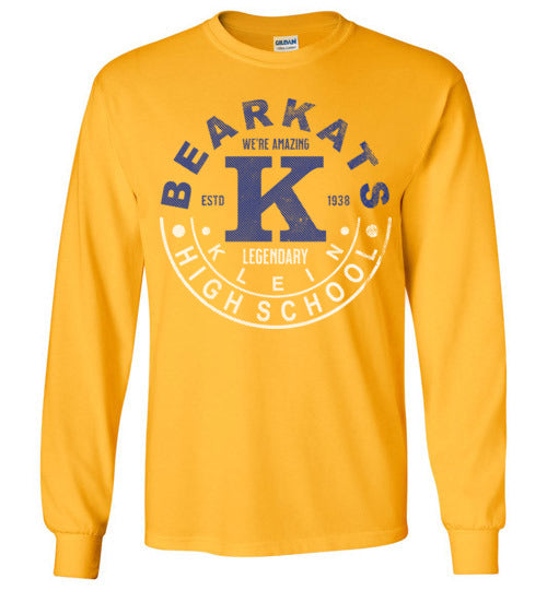 Klein High School Bearkats Gold Long Sleeve T-shirt 19