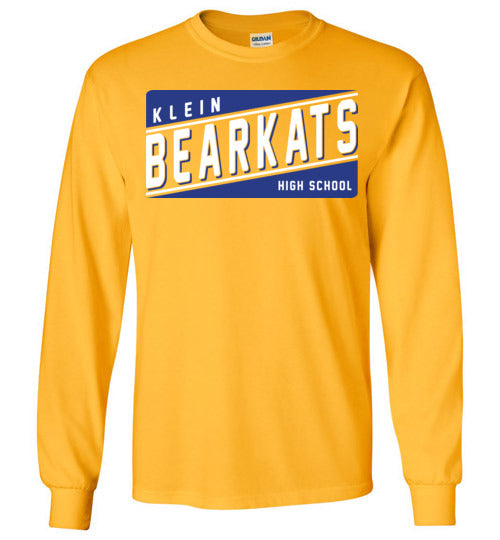 Klein Bearkats - Design 84 - Gold Long Sleeve T-shirt