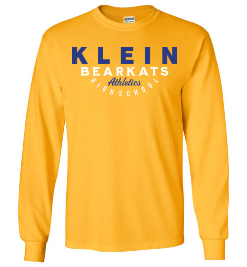 Klein Bearkats - Design 12 - Gold Long Sleeve T-shirt