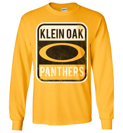 Klein Oak High School Panthers Gold Long Sleeve T-shirt 01