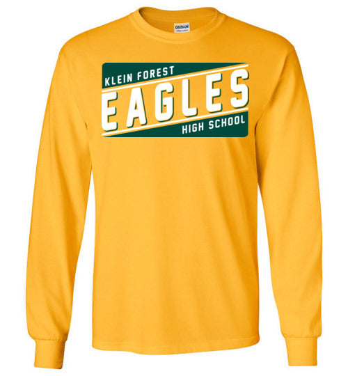 Klein Forest High School Golden Eagles Gold Long Sleeve T-shirt 84