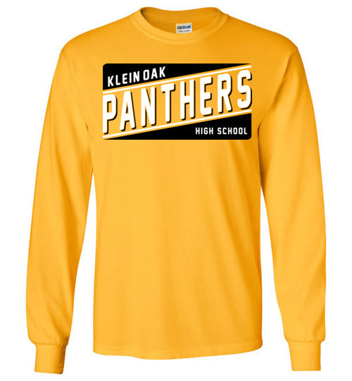 Klein Oak Panthers - Design 84 - Gold Long Sleeve T-shirt