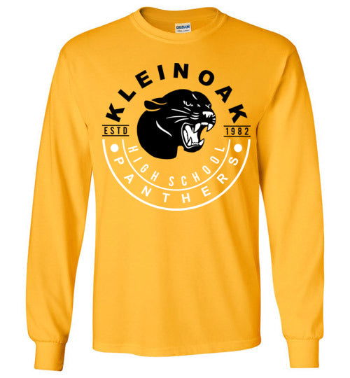 Klein Oak High School Panthers Gold Long Sleeve T-shirt 19