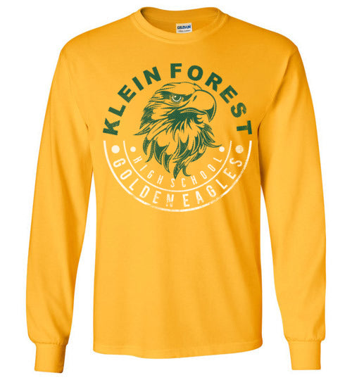 Klein Forest High School Golden Eagles Gold Long Sleeve T-shirt 19