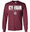 Cy-Fair High School Bobcats Maroon Long Sleeve T-shirt 07