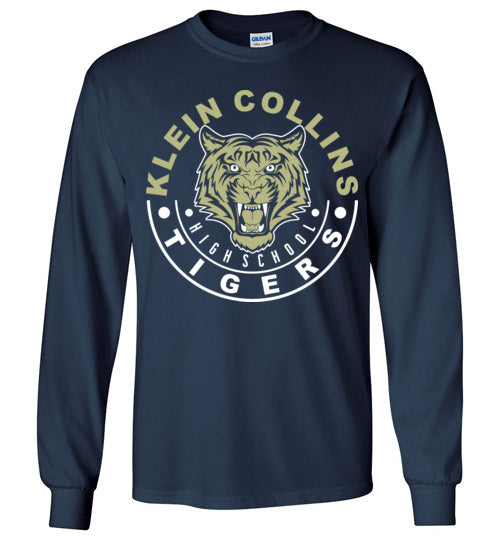 Klein Collins High School Tigers Navy Long Sleeve T-shirt 19