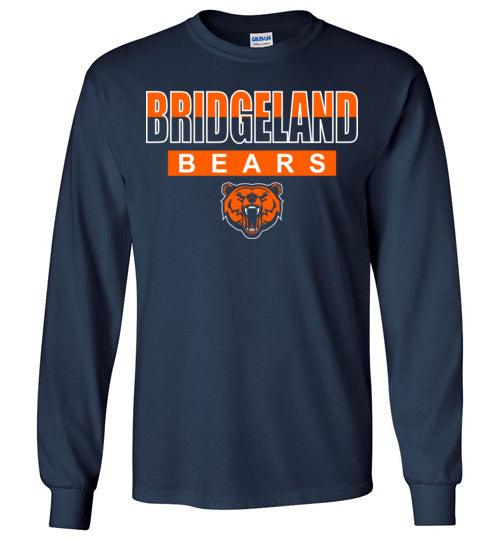 Bridgeland High School Bears Navy Long Sleeve T-shirt 21