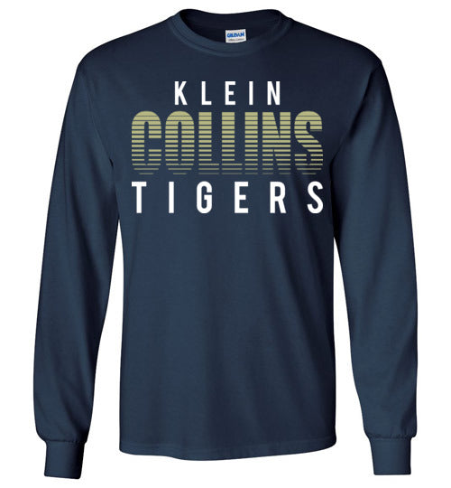 Klein Collins High School Tigers Navy Long Sleeve T-shirt 24