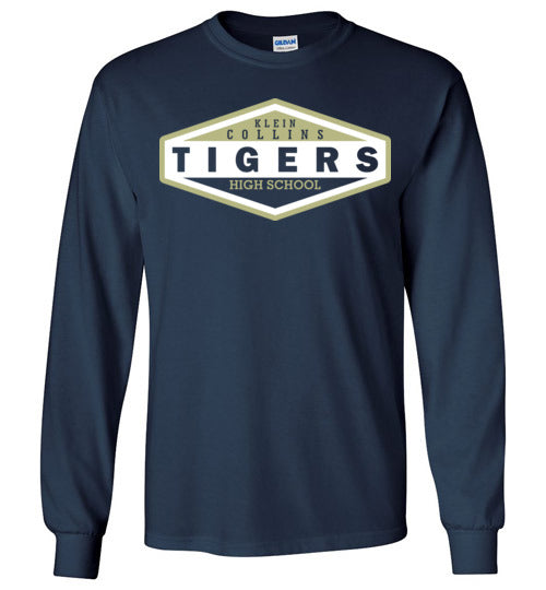 Klein Collins High School Tigers Navy Long Sleeve T-shirt 09