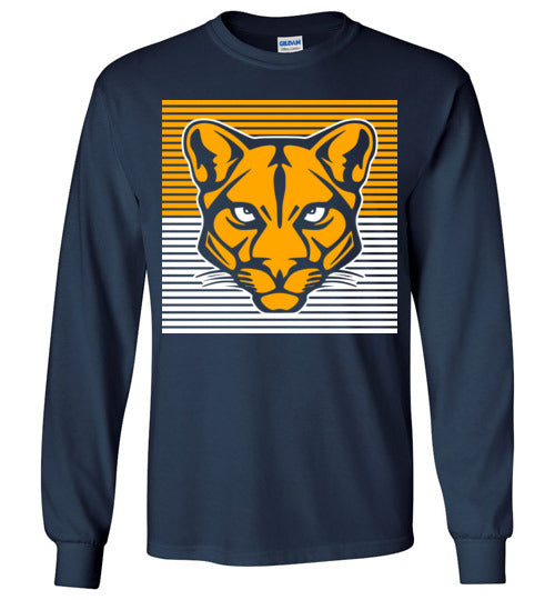 Nimitz High School Cougars Navy Long Sleeve T-shirt 27