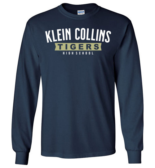 Klein Collins High School Tigers Navy Long Sleeve T-shirt 21