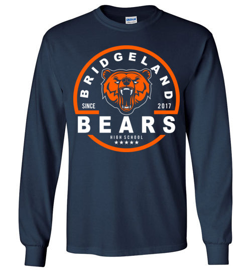 Bridgeland High School Bears Navy Long Sleeve T-shirt 04