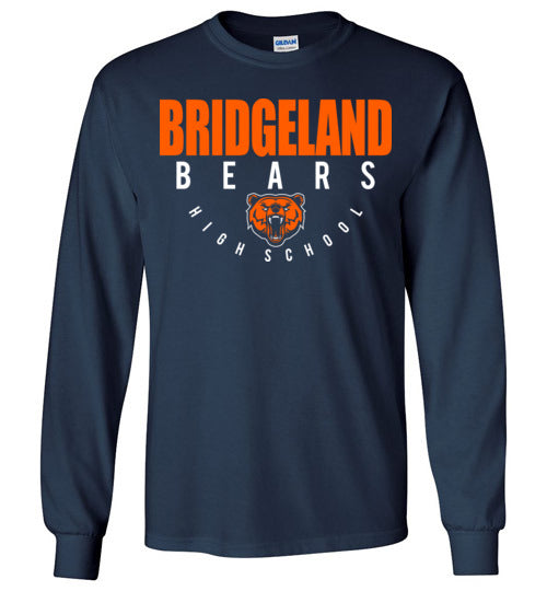 Bridgeland High School Bears Navy Long Sleeve T-shirt 12