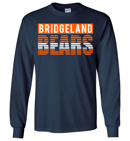 Bridgeland High School Bears Navy Long Sleeve T-shirt 35