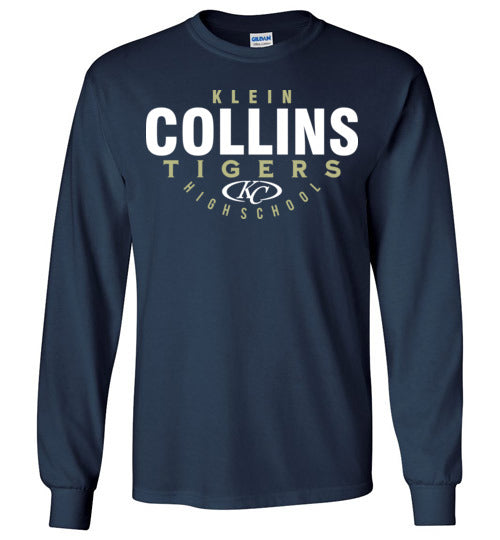 Klein Collins High School Tigers Navy Long Sleeve T-shirt 12