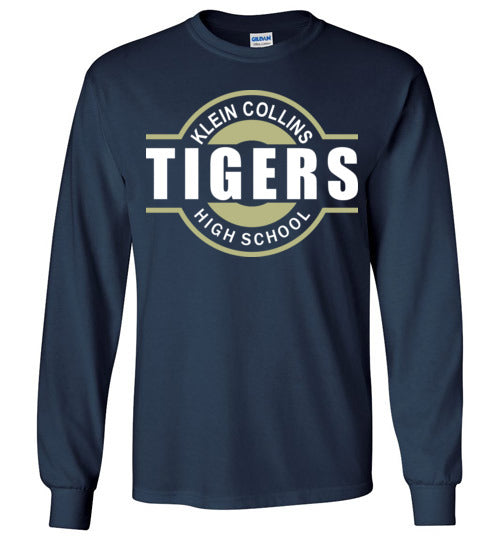 Klein Collins High School Tigers Navy Long Sleeve T-shirt 11