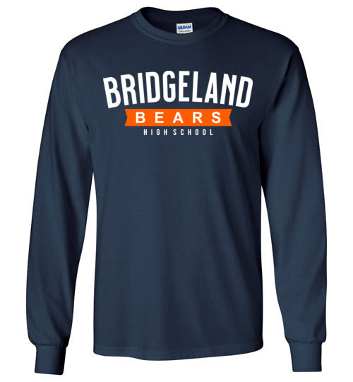 Bridgeland High School Bears Navy Long Sleeve T-shirt 21