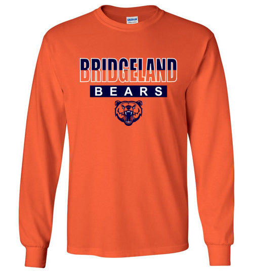 Bridgeland High School Bears Orange Long Sleeve T-shirt 21