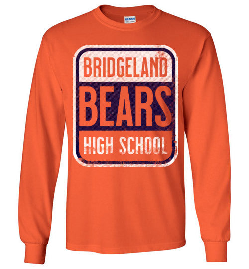Bridgeland High School Bears Orange Long Sleeve T-shirt 01