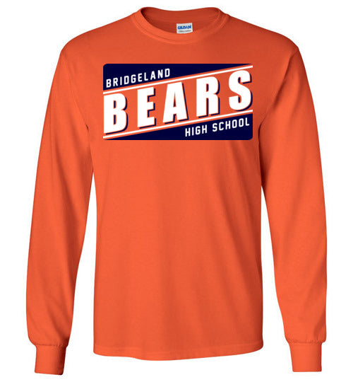 Bridgeland High School Bears Orange Long Sleeve T-shirt 84