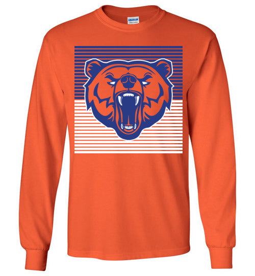 Grand Oaks High School Grizzlies Orange Long Sleeve T-shirt 27