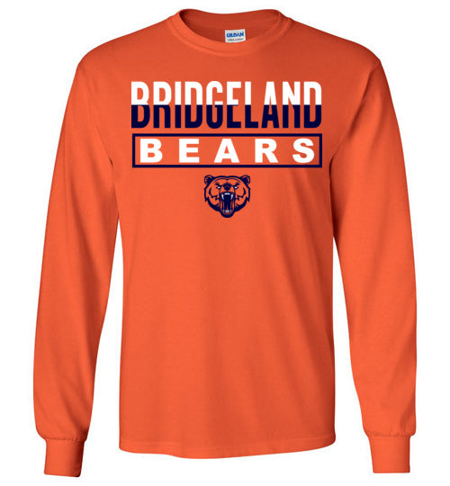 Bridgeland High School Bears Orange Long Sleeve T-shirt 29