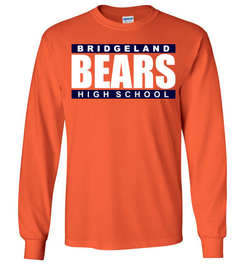 Bridgeland High School Bears Orange Long Sleeve T-shirt 98