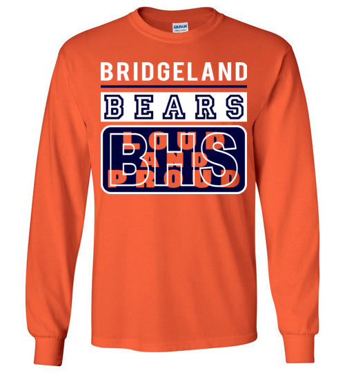 Bridgeland High School Bears Orange Long Sleeve T-shirt 86